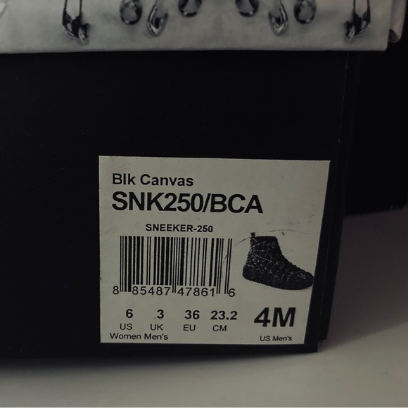 DEMONIA - SPIDER WEB “Sneeker” Creeper Boots - Brand New! - Size 6 UK 4 /37 US 6 - Picture 6 of 7